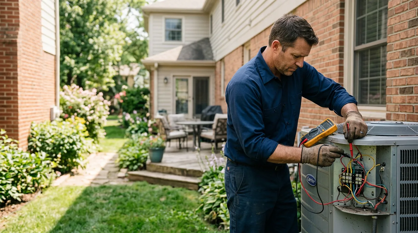 HVAC technician working near Harmony, NC